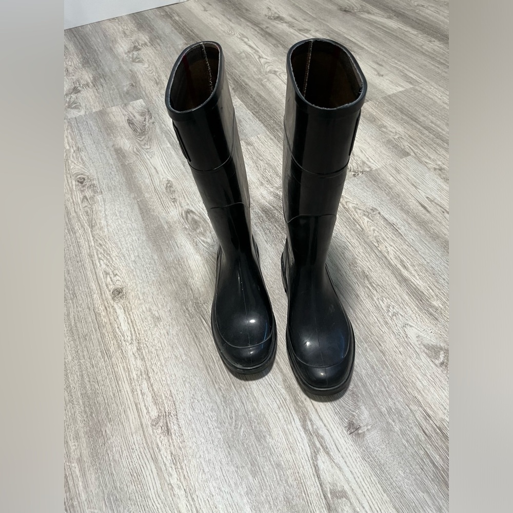 Burberry Women’s Black Rain Boots – Size 36/37 - Picture 3 of 6